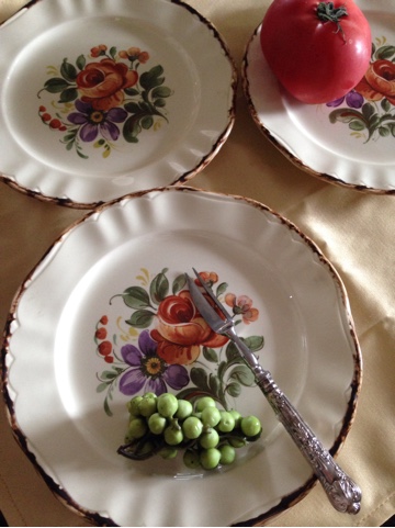 アンティークプレート5枚イタリアpagnossin