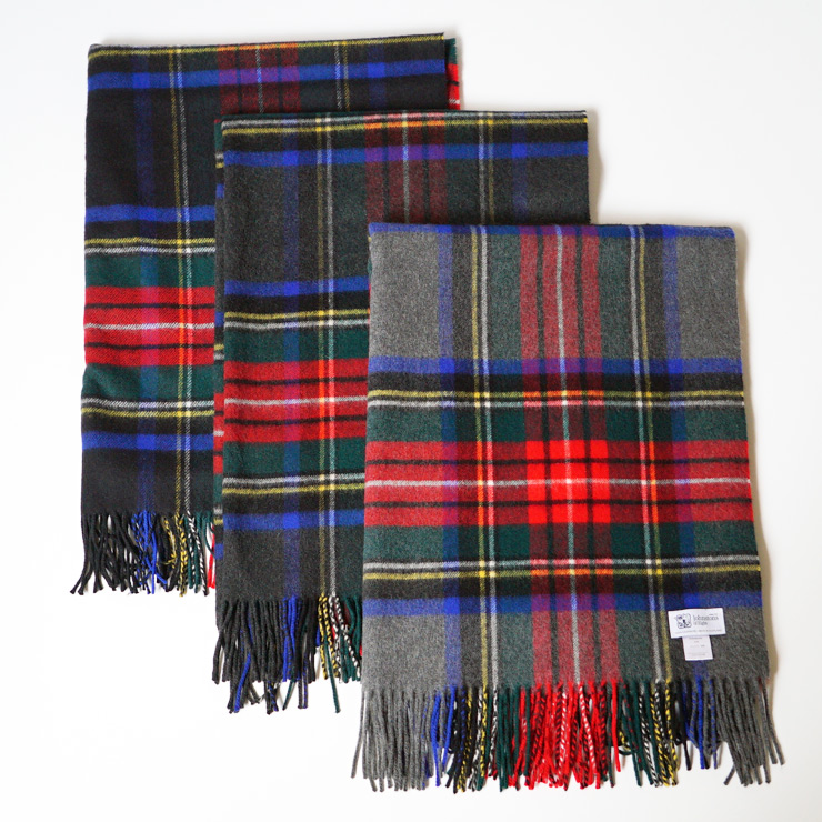 ジョンストンズ 中判 マフラー スカーフ グレースチュワート タータン