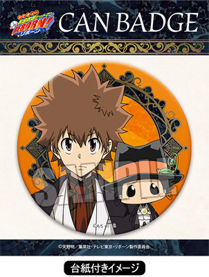 JF2022 家庭教師ヒットマンREBORN！ 缶バッジ ツナ＆リボーン 家庭教師