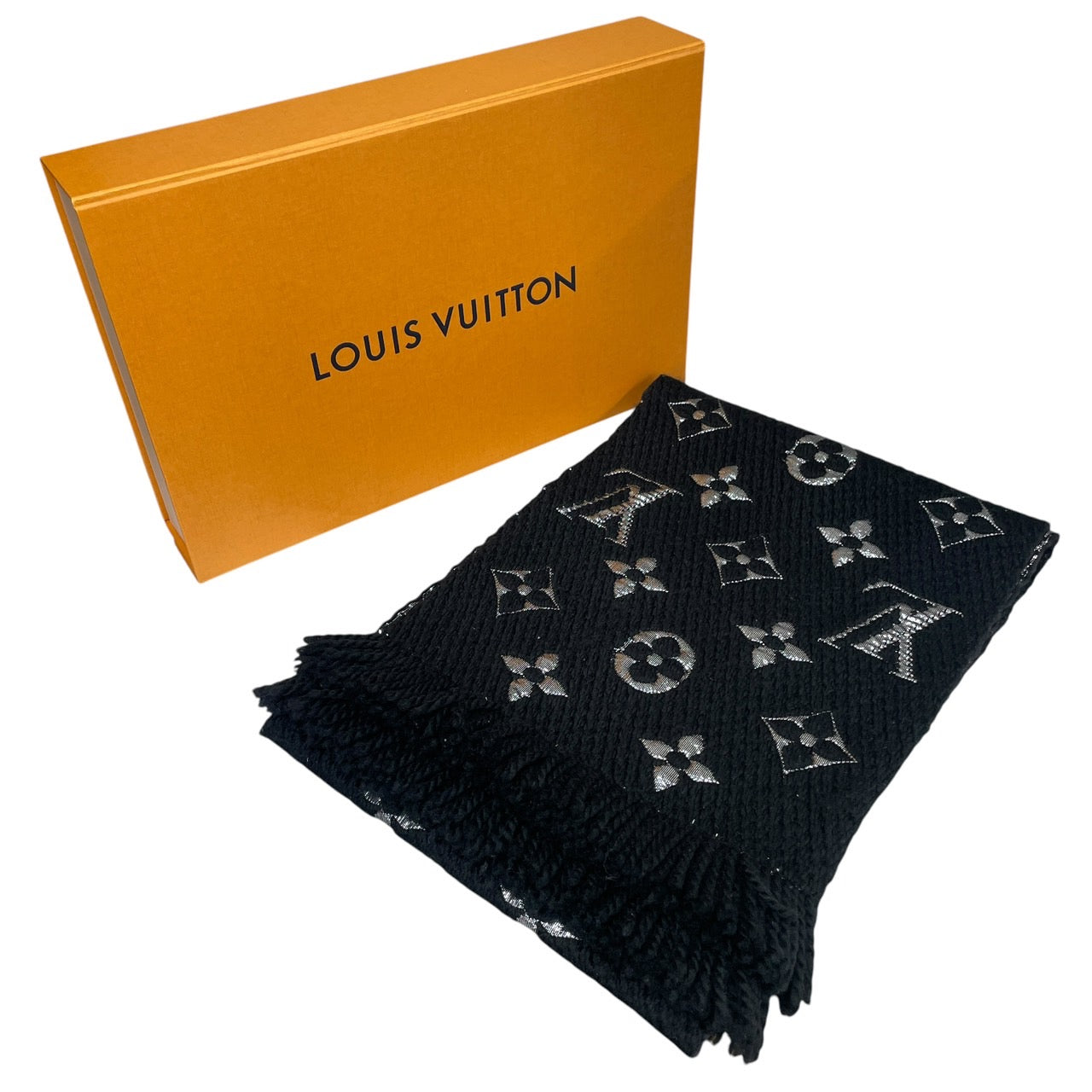 LOUIS VUITTON】ルイ・ヴィトン エシャルプ ロゴマニア シャイン