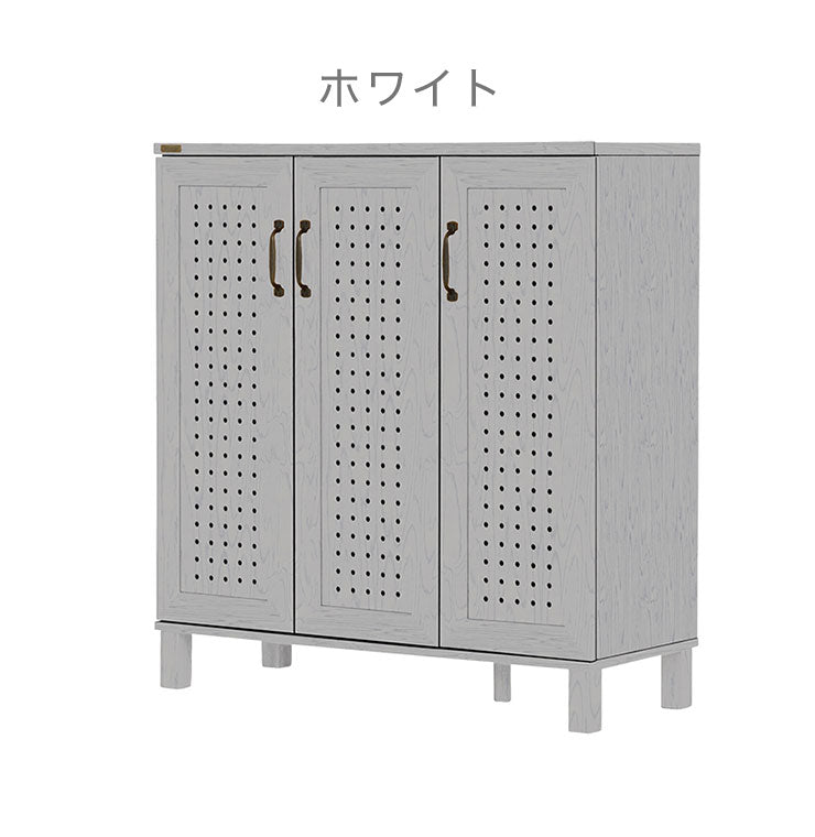 シューズストッカー 90cm幅 シューズボックス ホワイト ナチュラル