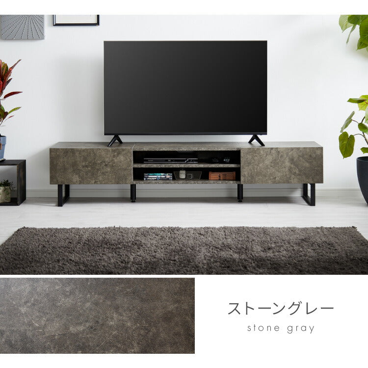 送料無料/即決 テレビ台 180 ストーングレー テレビボード 180 ワイド