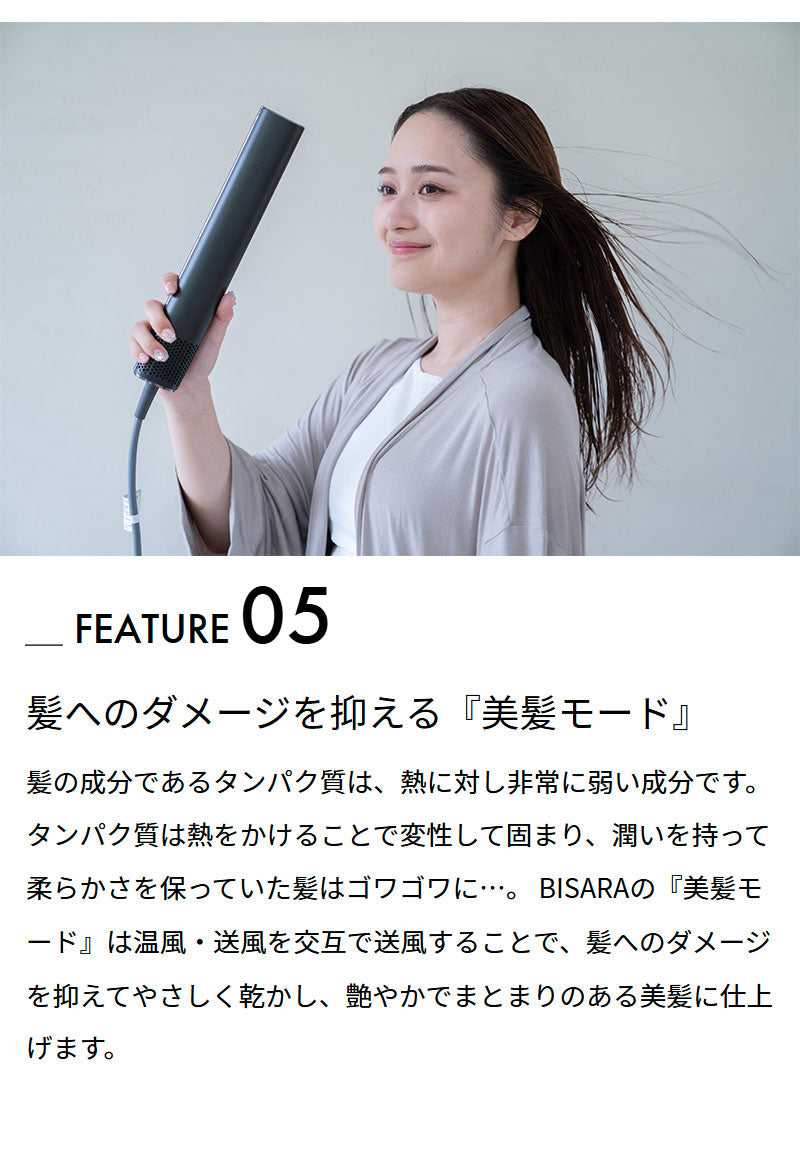 スティックドライヤーBISARA STICK(ビサラ スティック) BSR004WH/BK