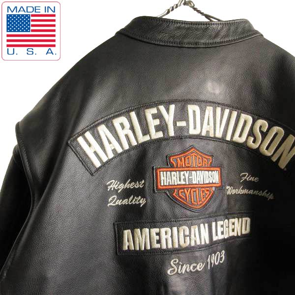 希少◇ハーレーダビッドソン アルパカレザー シングルライダース
