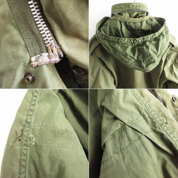 70s USA製 実物 米軍 M-65 2nd フィールド ジャケット S-R アルミ