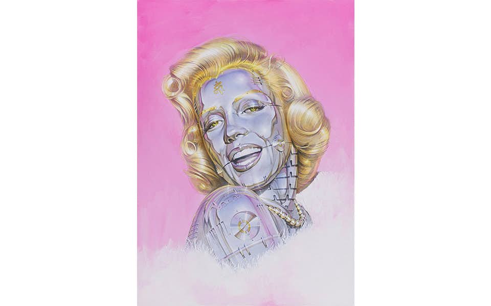 hiten先生 桜色舟遊漆 版画直筆サイン入り