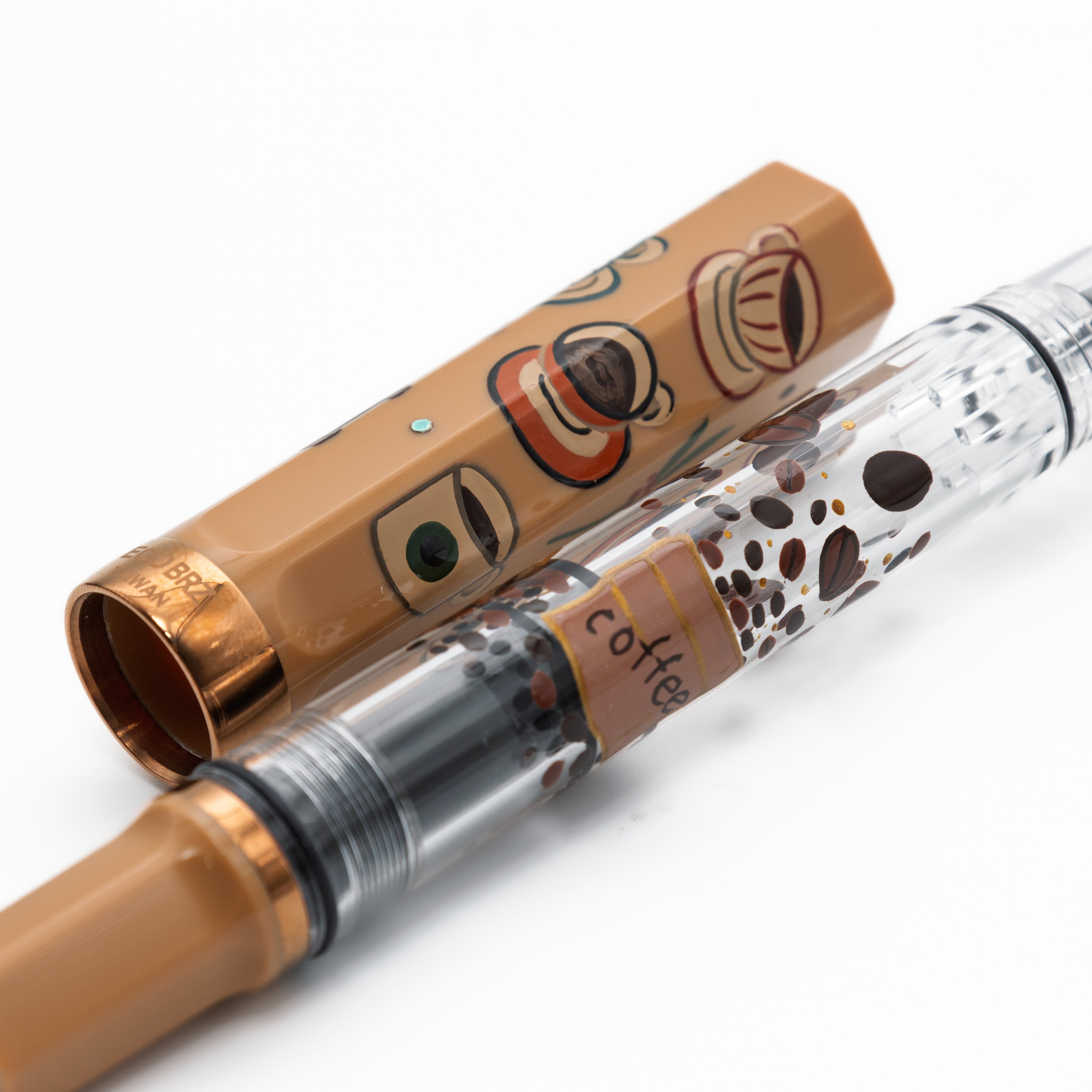 Quartier latin Latte Wajima Makie fountain pen, TWSBI ECO – BUNGUBOX