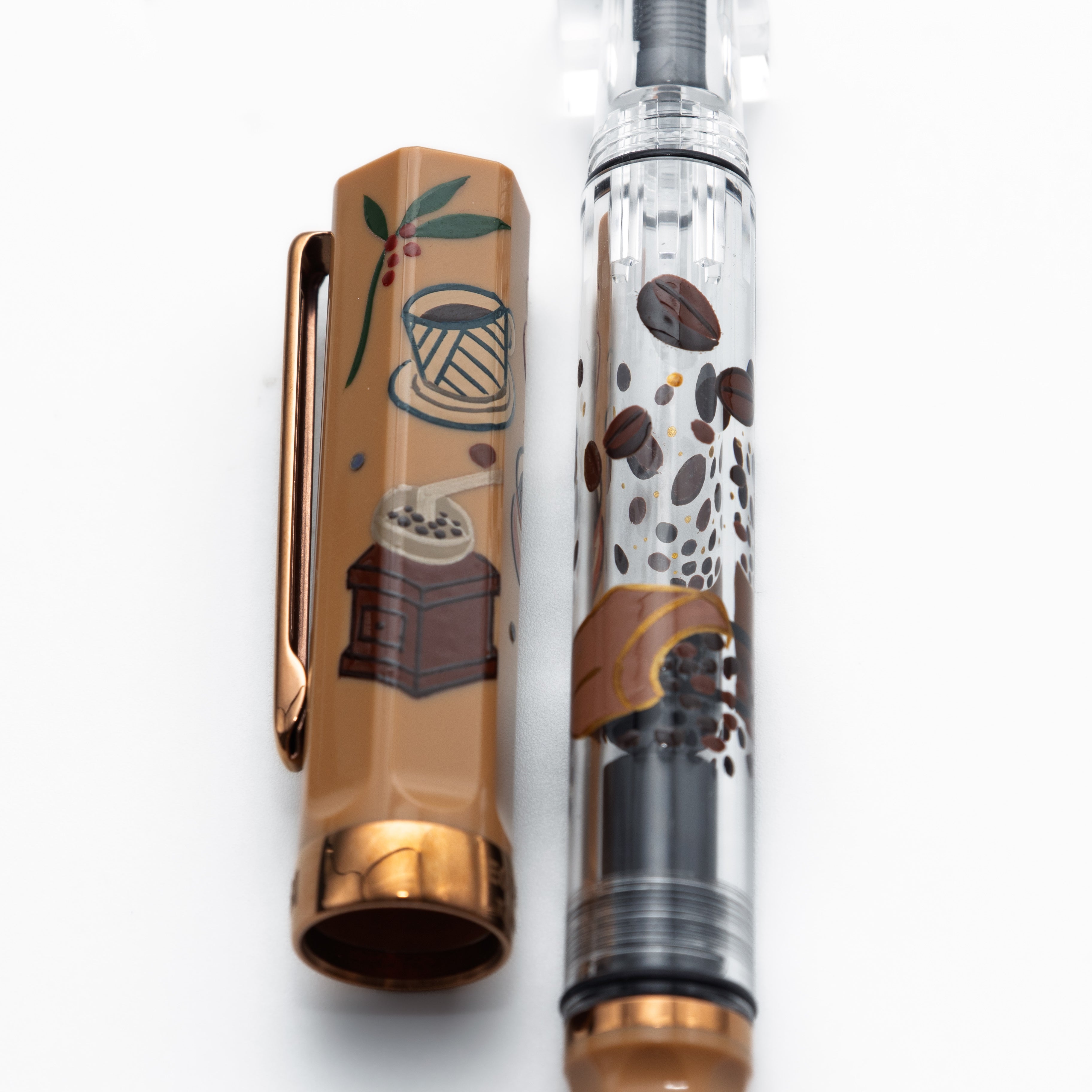 Quartier latin Latte Wajima Makie fountain pen, TWSBI ECO – BUNGUBOX