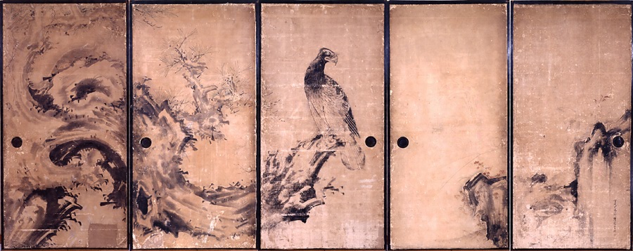 松鷹図 文化遺産オンライン