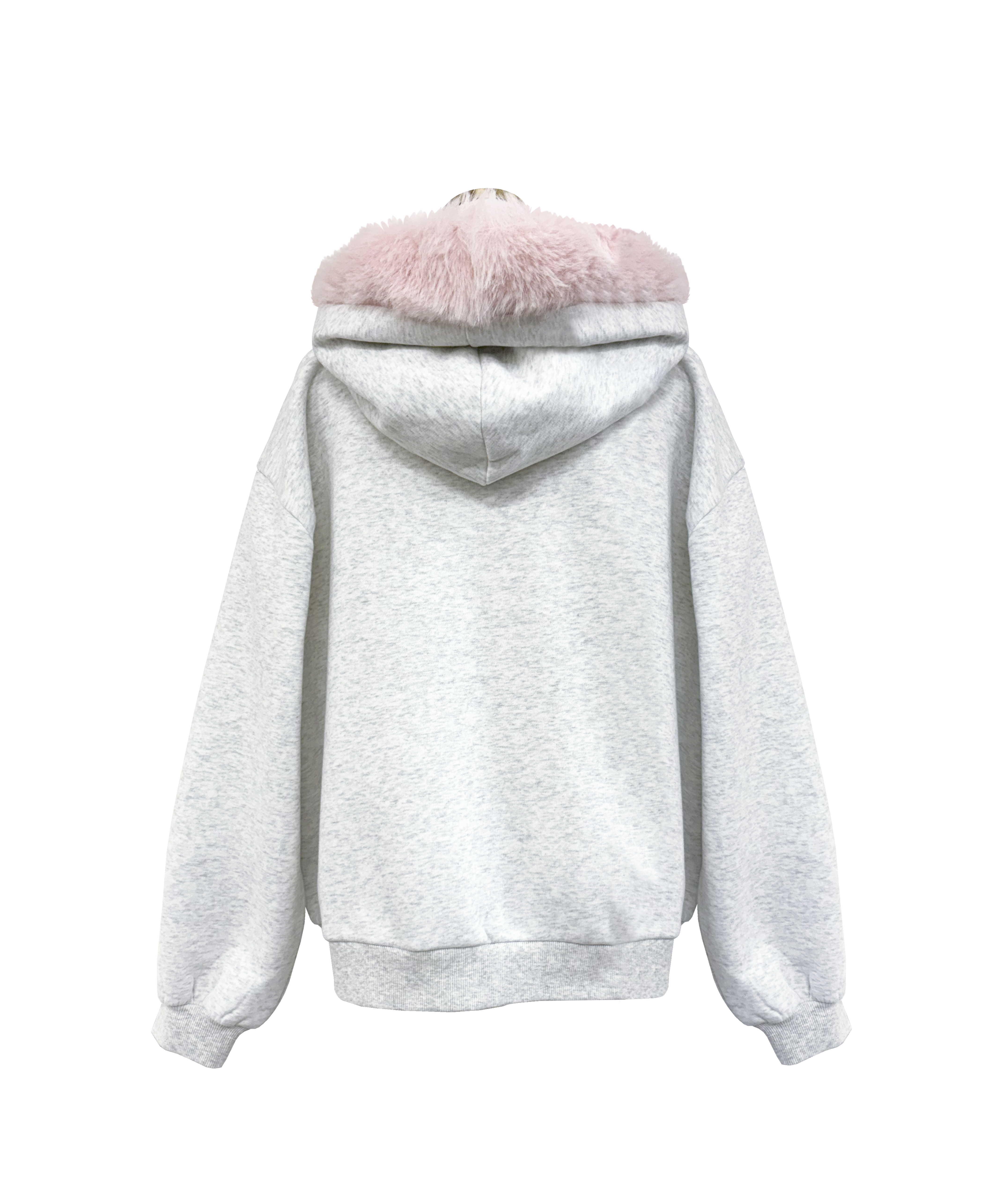 Fur trimming zip set up – BUNNY APARTMENT