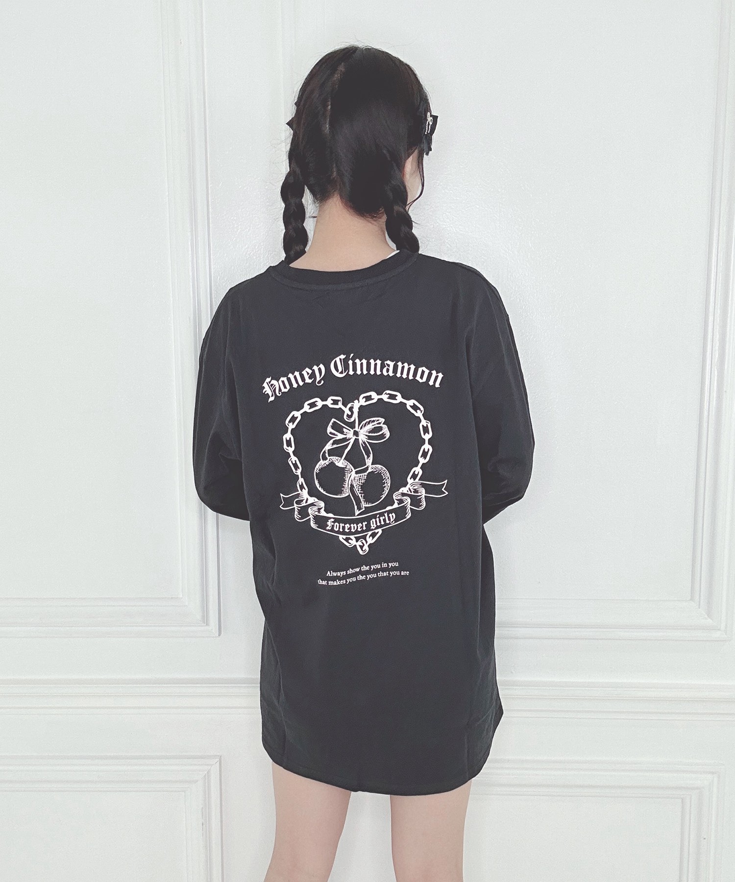 Tシャツ LIMITED BAG dimmoire ロングTシャツ ブラック ロンT | DimMoire