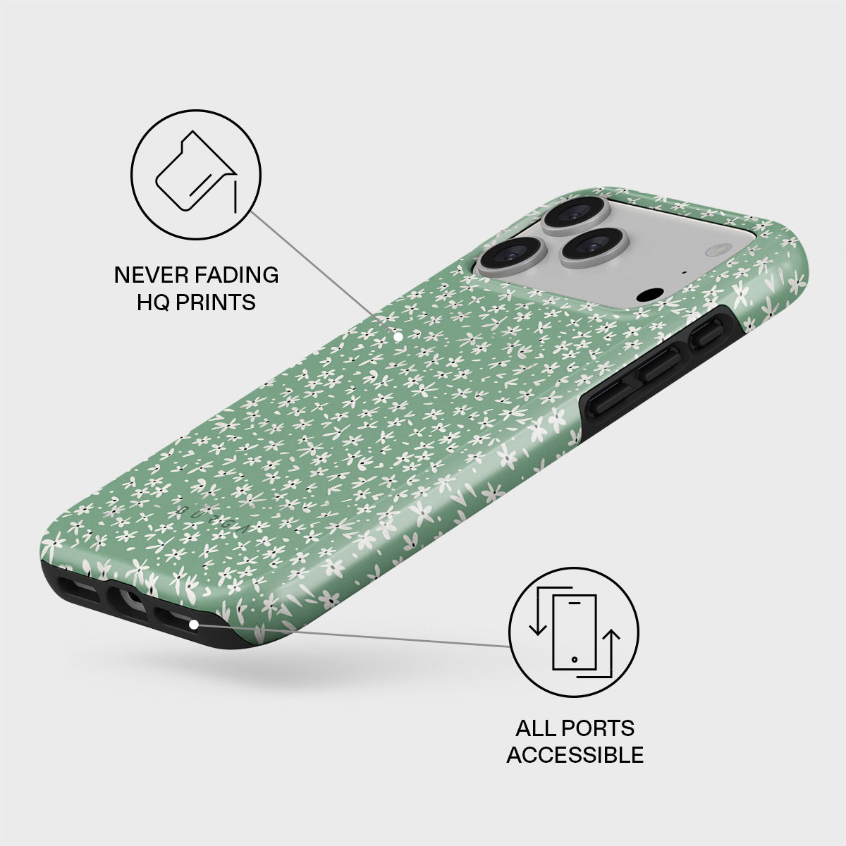 Lush Meadows - Floral iPhone 17 Pro Max Case | BURGA