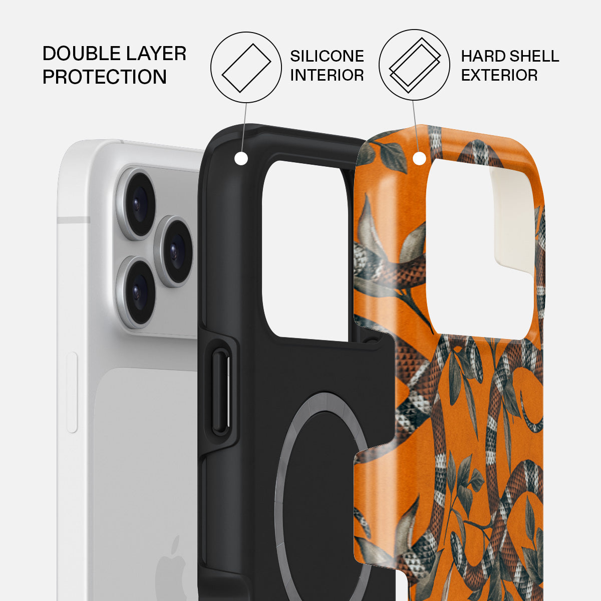 Bitter Apricot - Snake iPhone 17 Pro Max Case | BURGA
