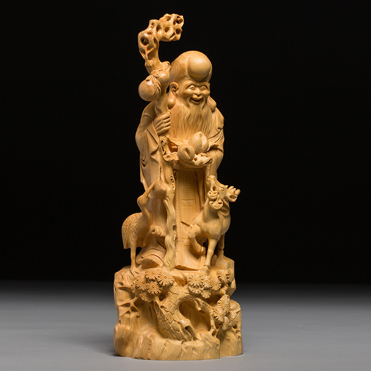 木彫りの福禄寿