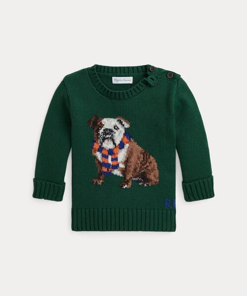 Polo Ralph Lauren ブラックスカルボーンニットセーター犬服 ポロ