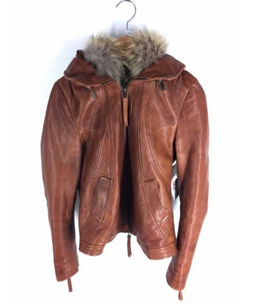 G.O.A.レザー ジャケット ファー付き