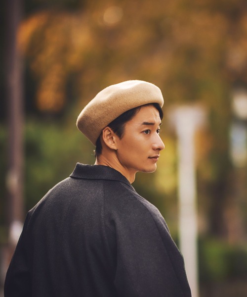 ウール八角ビックベレー帽 NIS(アニス)【日本製】（ハンチング/ベレー