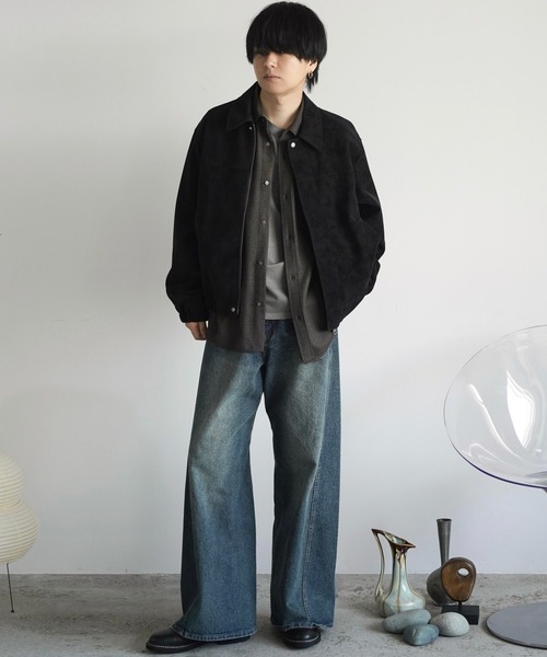 FAUX SUEDE ZIP BLOUSON（ブルゾン）｜WYM LIDNM（ウィム バイ リドム