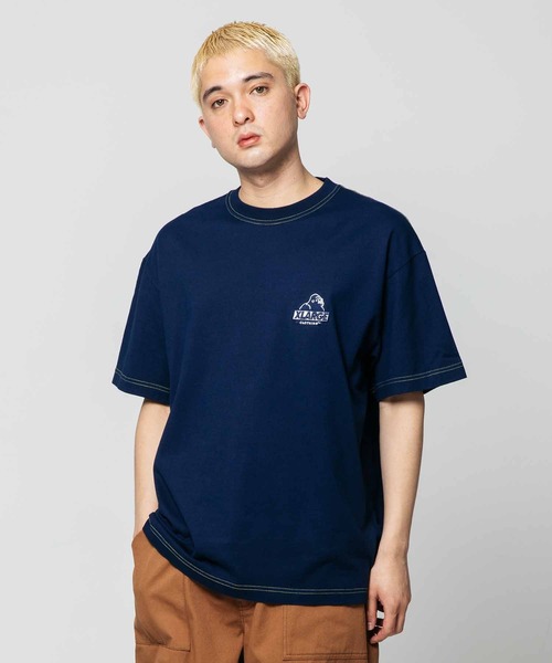 XLARGE（エクストララージ）の「OVERDYE SLANTED OG S/S TEE/加工 ロゴ