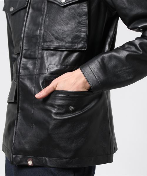 Pretty Green（プリティーグリーン）の「BALFOUR M65タイプ レザー