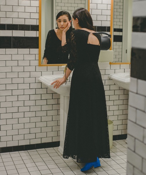 Kastane（カスタネ）の「【オケージョンドレス/結婚式】Uneven lace