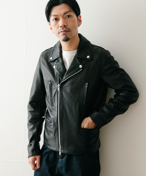 URBAN RESEARCH ITEMS レザージャケット Mサイズ 黒 セール】F.L.