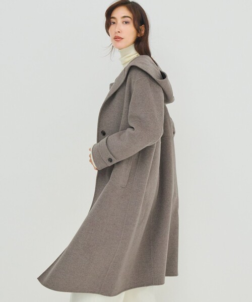 MANTECOPureリバー フード ロングコート（その他アウター）｜23区 S