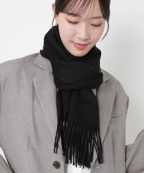 カシミヤ100％ 無地 洗える 大判 マフラー ストール（マフラー