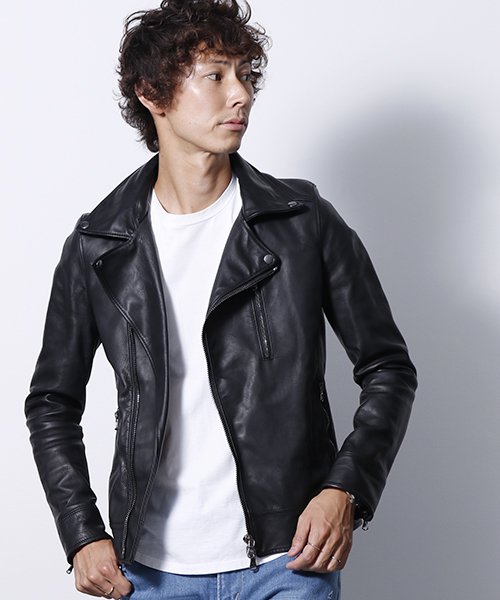 junhashimoto レザージャケット 本革 jun hashimotoジュン ハシモトcow