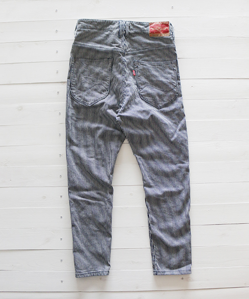 ネイタルデザイン】S600-s サルエルデニムストレッチ ヒッコリー