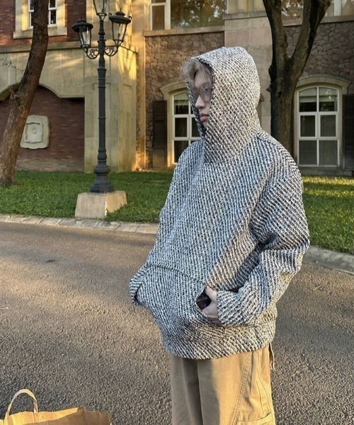 セール】ツイードスタイルパーカー（パーカー）｜FreeZone（フリー