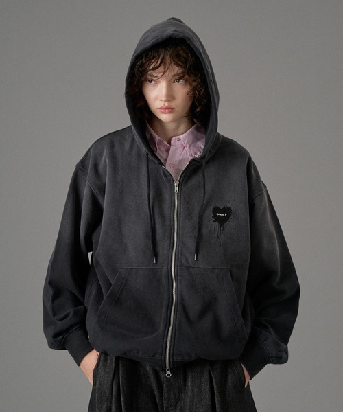 26SS HEART LOGO FULL-ZIP HOODIE / ハートロゴフルジップフーディ