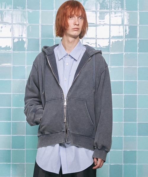UNISEX》【ONE-MILE WEAR】Prime-Over Fade Zip Hoodie/ワンマイル