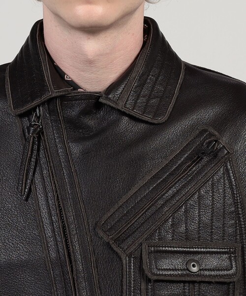 セール】ゴートレザー ライダースジャケット（ライダースジャケット