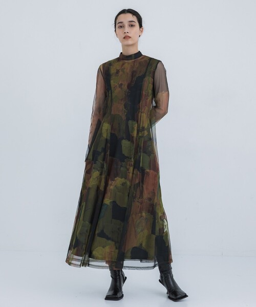 美品/ AMERI / UND GYPSUM ART DRESS Ameri vintage UND GYPSUM ART DRESS