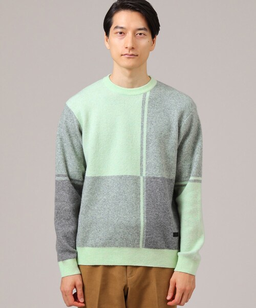 布袋寅泰 HOTEI× TAKEO KIKUCHI カシミヤセーター グレー 洗える