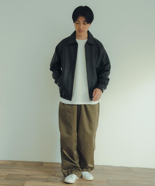 ITEMS URBAN RESEARCH ラムレザー ZIP UP ジャケット