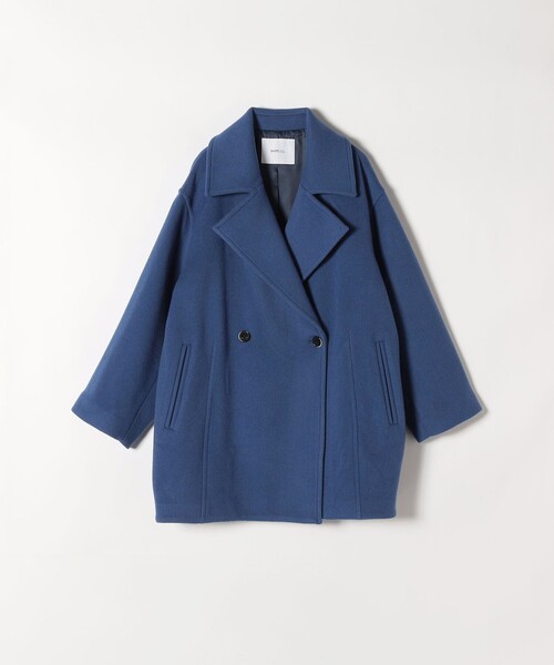 sheller シェリエコクーンシャギージャケットコート