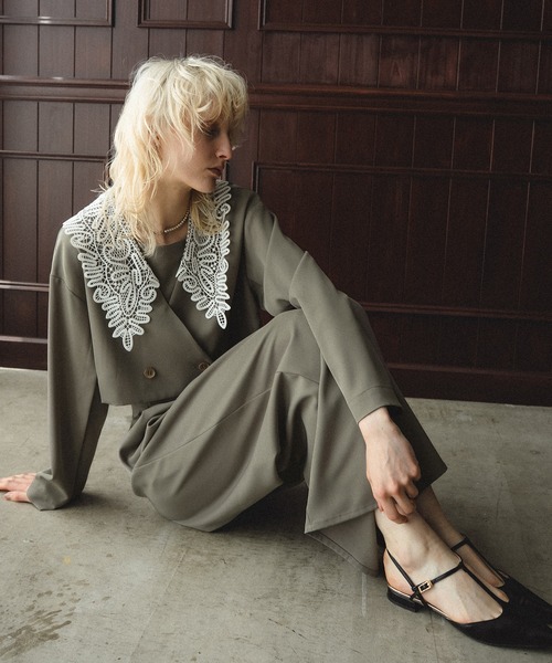 Big collar setup（パンツドレス）｜et.UNiVER（エトユニベール）の