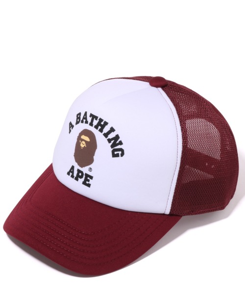 A BATHING APE（アベイシングエイプ）の「WEB限定/COLLEGE MESH CAP M