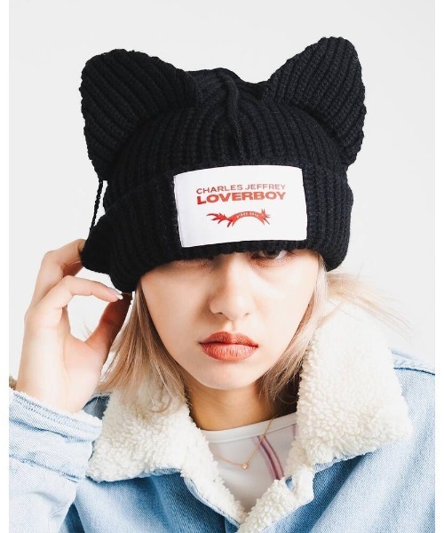 CHARLES JEFFREY LOVERBOY ネコ耳ニット帽 ラバーボーイ CHARLES