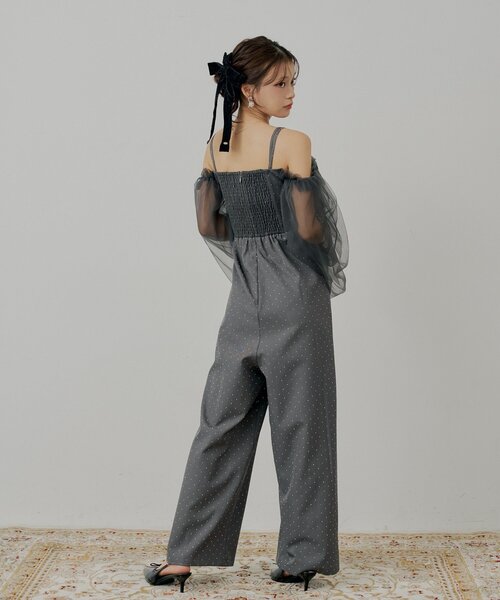 セール】【SALON byChico】フロントリボンドッキングコンビネゾン