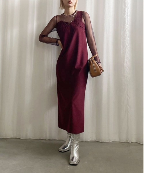 Ameri（アメリ）の「UND RENEE CUTWORK DRESS（ワンピース）」 - WEAR