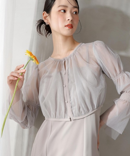 セール】ラメチュールボレロ マーメイド キャミワンピース 2点セット