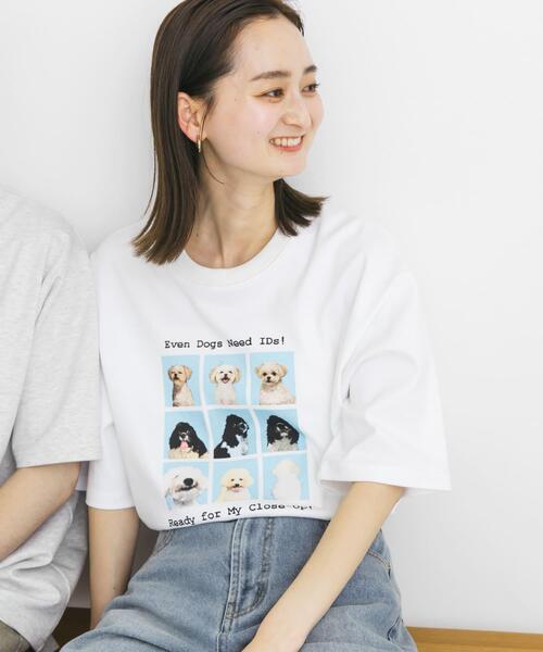 セール】『ユニセックス』Dog graphic Short-Sleeve T-shirts（Tシャツ