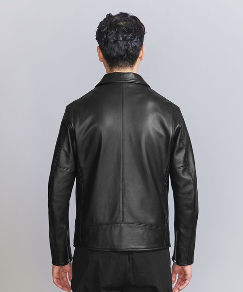 WEB限定 WARDROBE SMART】 シープ ダブル ライダースジャケット