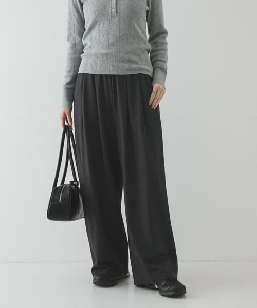 アーツアンドサイエンス ネイビー ウールイージーパンツ サイズ3