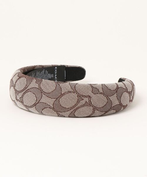 KK様専用 COACH ロゴ入りブラウンヘアバンド KK COACH ロゴ入り