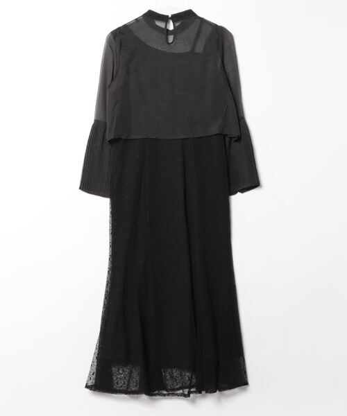 Leja（レジャ）の「【LEJA】ハイネックレース刺繍長袖パフスリーブ