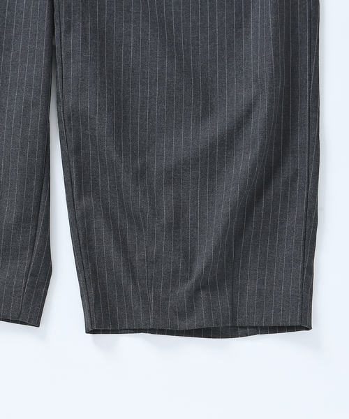 TR モダン ツイル ワイド ストライプ スラックス（スラックス